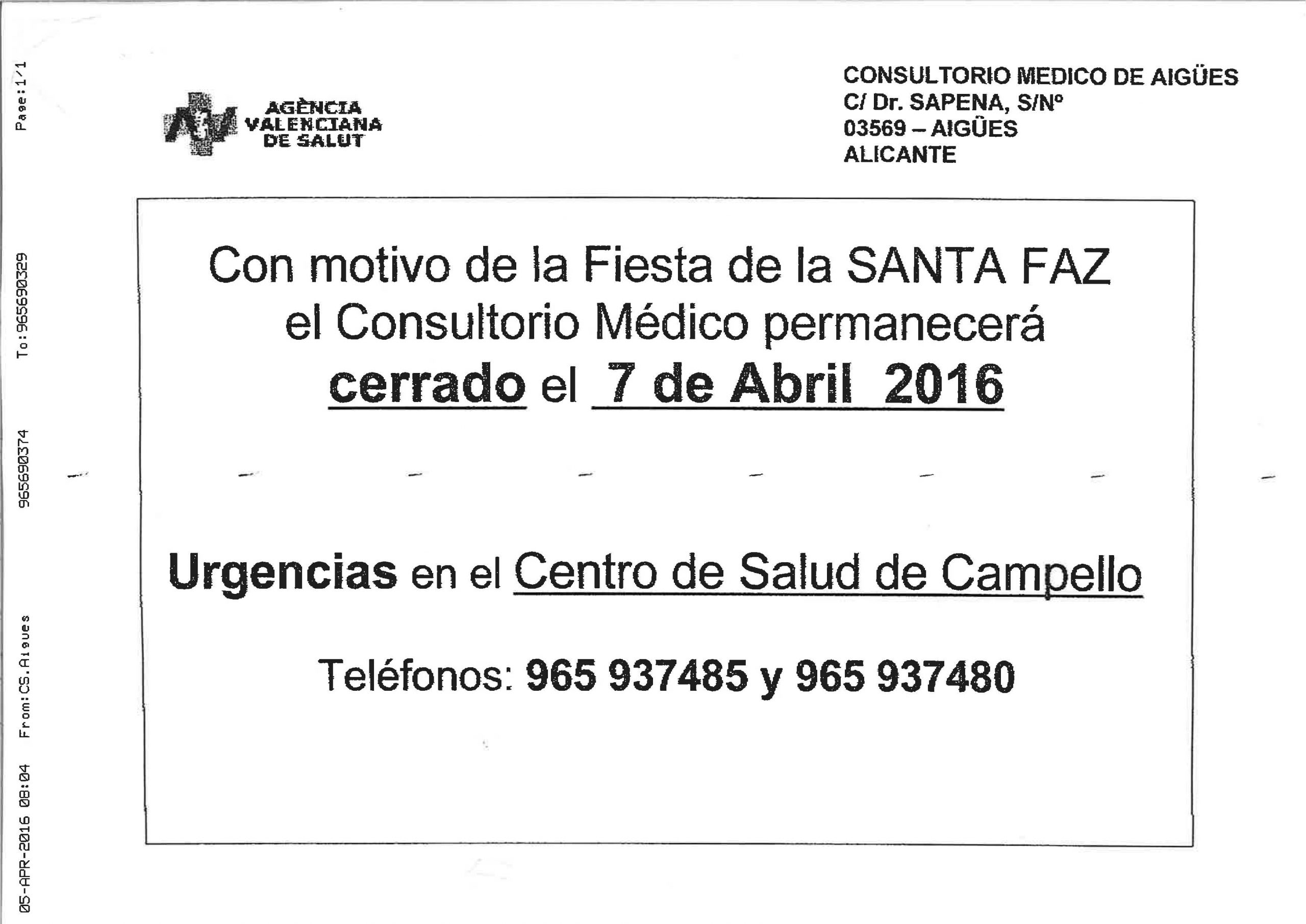 Consultorio Médico Cerrado