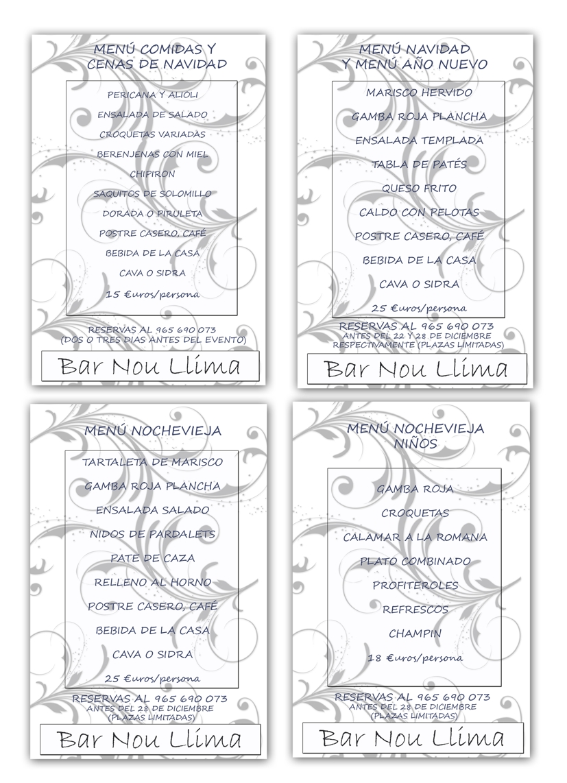 Menú navidad